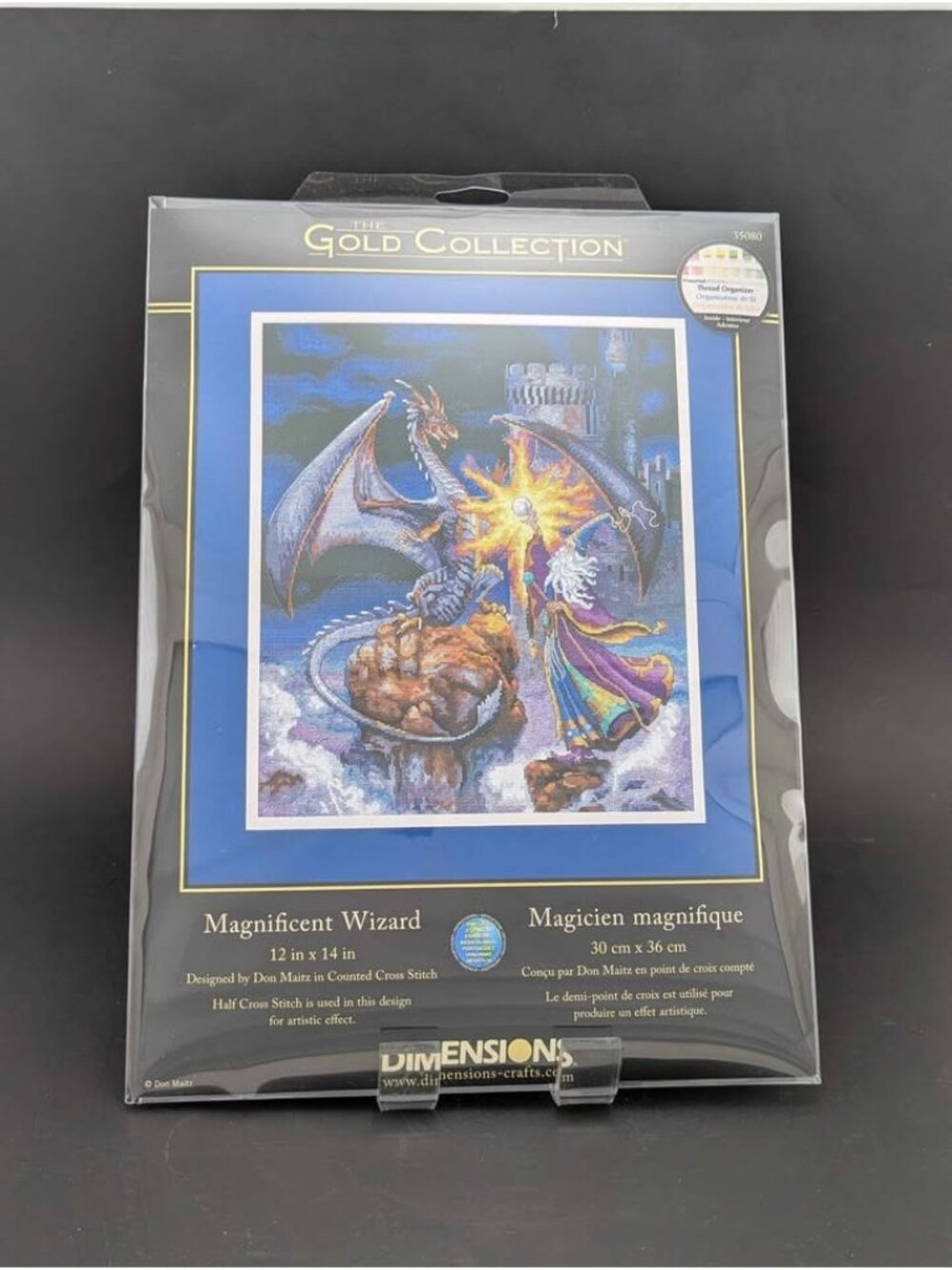 Dimensions Gold Collection Magnificent Wizard Cross Stitch Kit 35080 Vintage